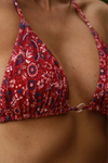 Le Doux - Liberty Bordeaux - Triangle bikini top
