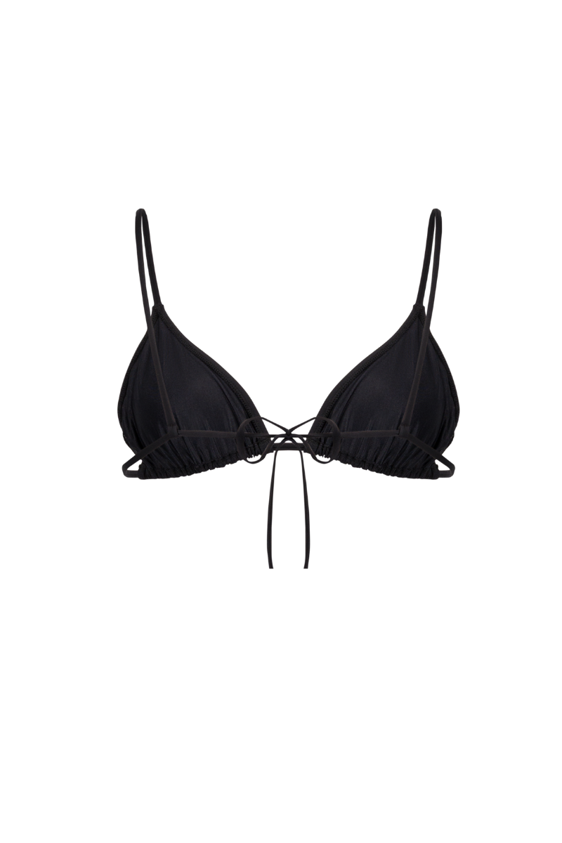 Le Pétillant - Black - Triangle bikini top