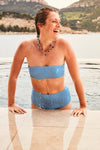Le Radieux - Blue Stripe - Top Strapless