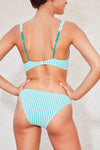 Le Radieux - Mint Stripe - low-rise bottom