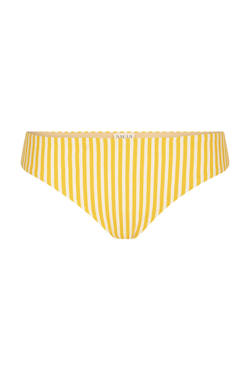Le Radieux - Yellow striped - bikini bottom Tanga