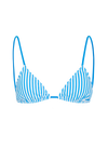 Le Radieux - Blue striped - Triangle bikini top