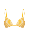 Le Radieux - Yellow striped - Triangle bikini top