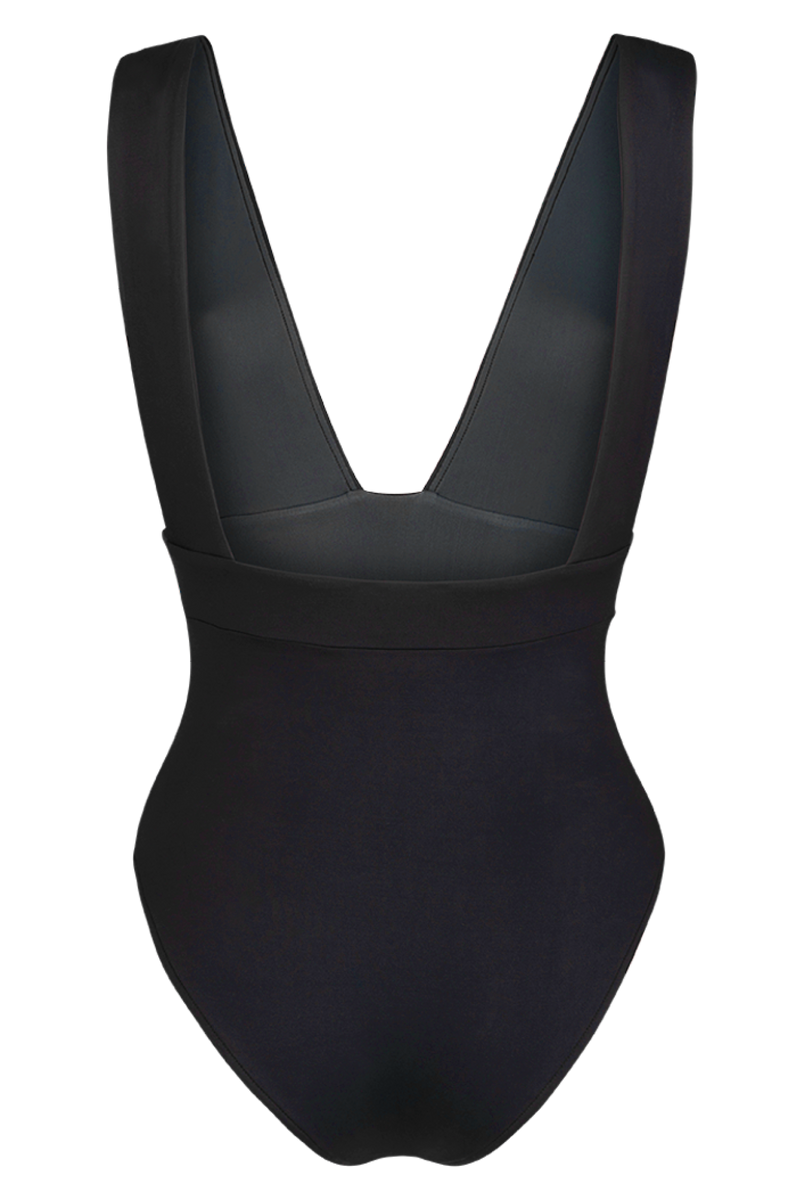 swimsuit one-piece elegant black