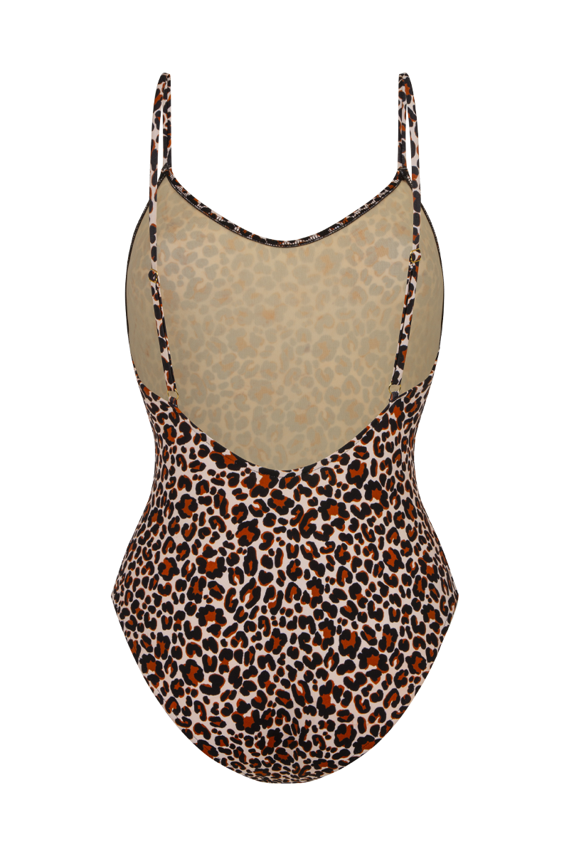 Leopard print top swimsuit tesco