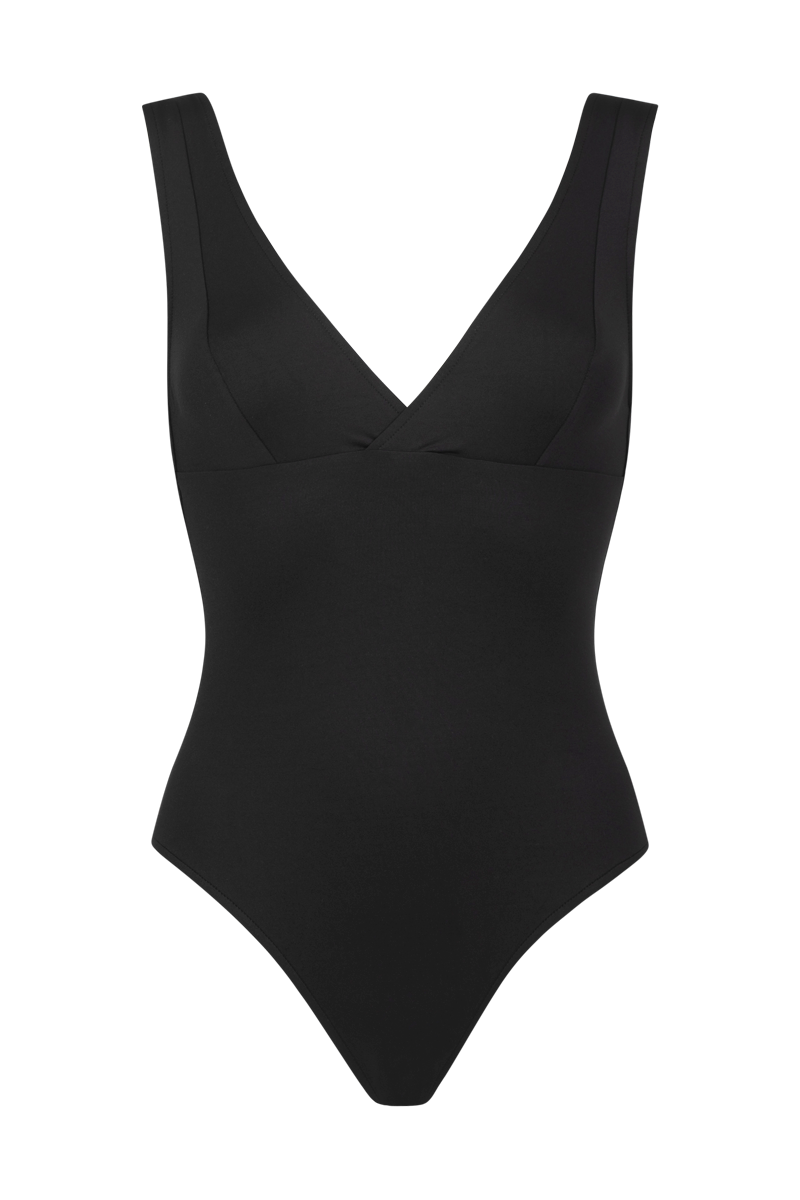 anja swimwear one-piece bathing suit l'irrésistible black front