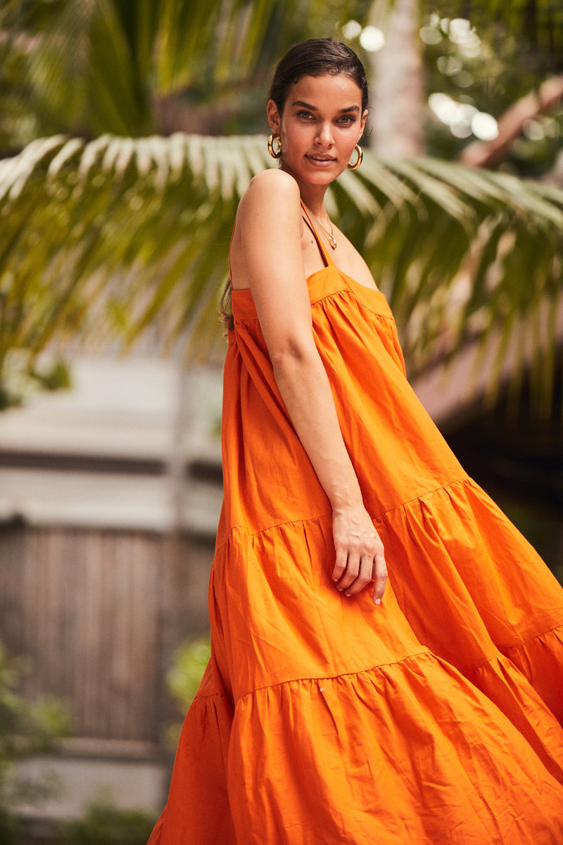 La on sale robe orange