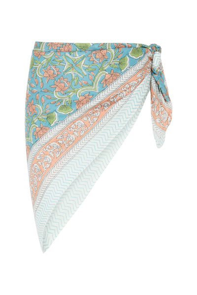 Le Paréo - Imprimé Végétal - Bleu