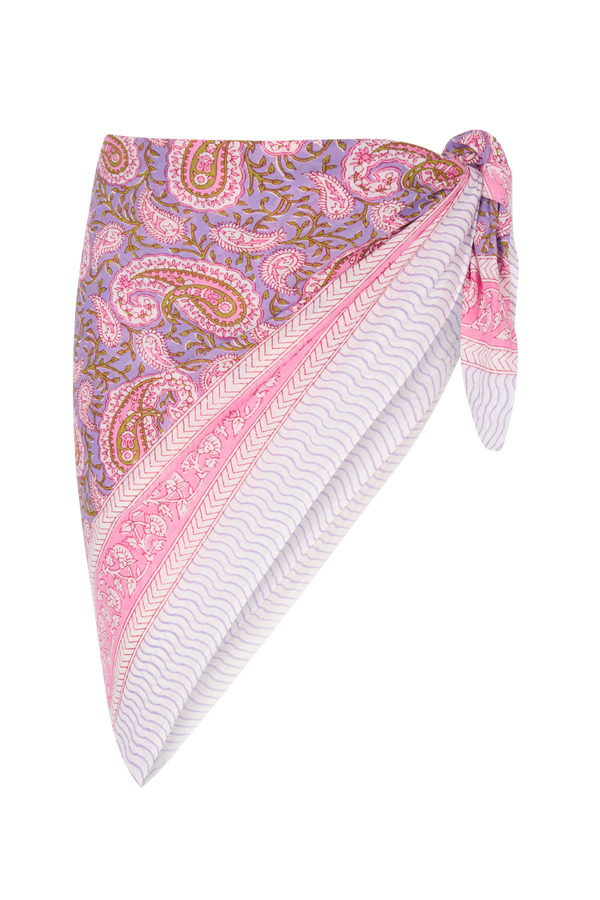 Le Paréo - Imprimé Cachemire - Violet