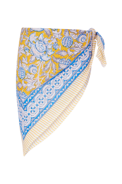 Le Paréo - Imprimé Fleur - Jaune