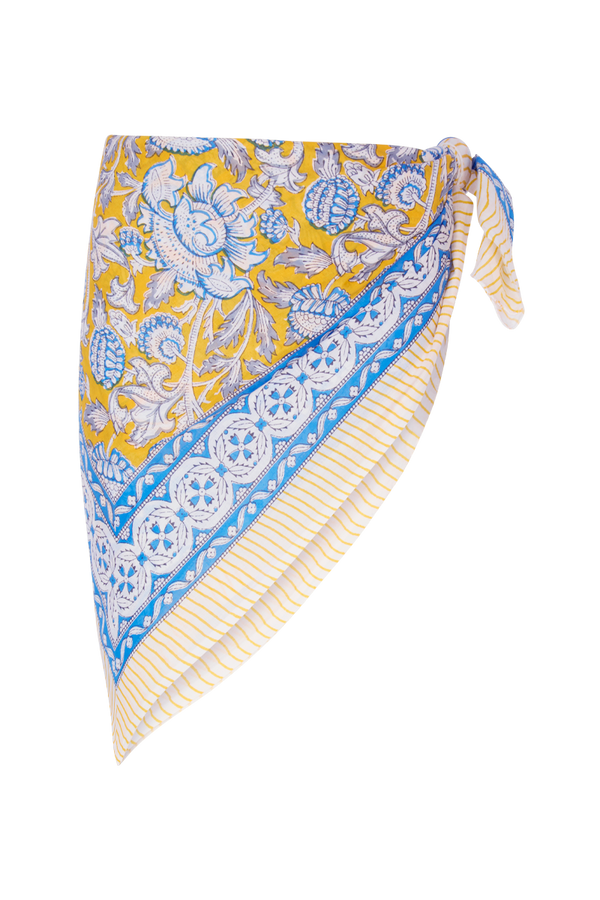 Le Paréo - Imprimé Fleur - Jaune