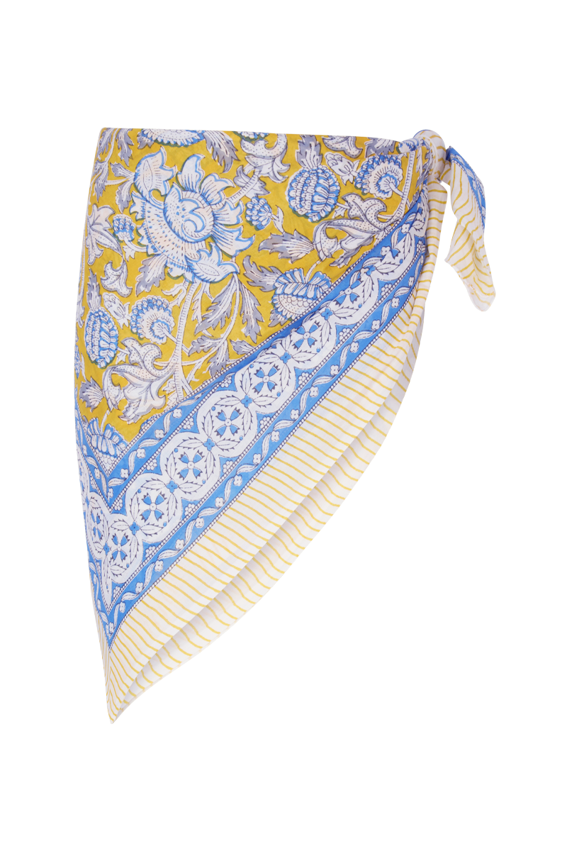 Le Paréo - Imprimé Fleur - Jaune