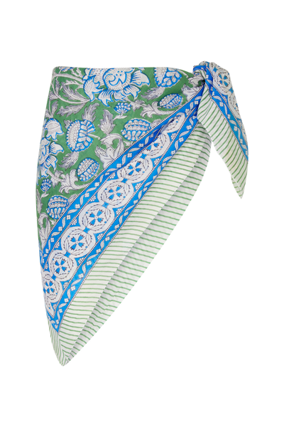 Le Paréo - Imprimé Bleu -Vert