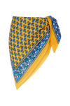Le Paréo - Imprimé Fleurs Bleu - Jaune