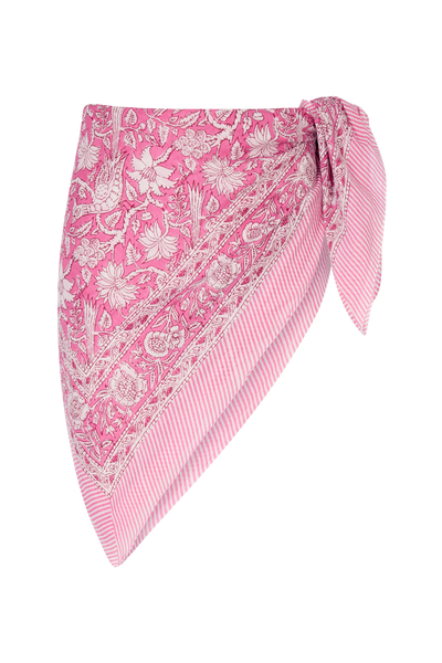 Le Paréo - Imprimé Blanc - Rose