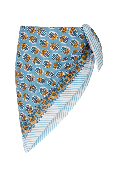 Le Paréo - Imprimé Jaune - Bleu