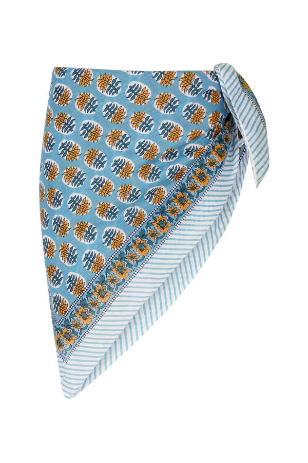 Le Paréo - Imprimé Jaune - Bleu