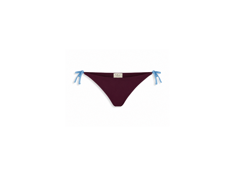 L'Idyllique - Aubergine et Bleu - Culotte Noeuds