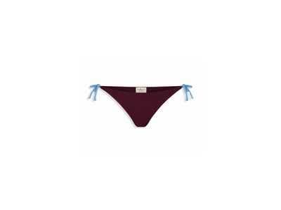 L'Idyllique - Aubergine et Bleu - Culotte Noeuds