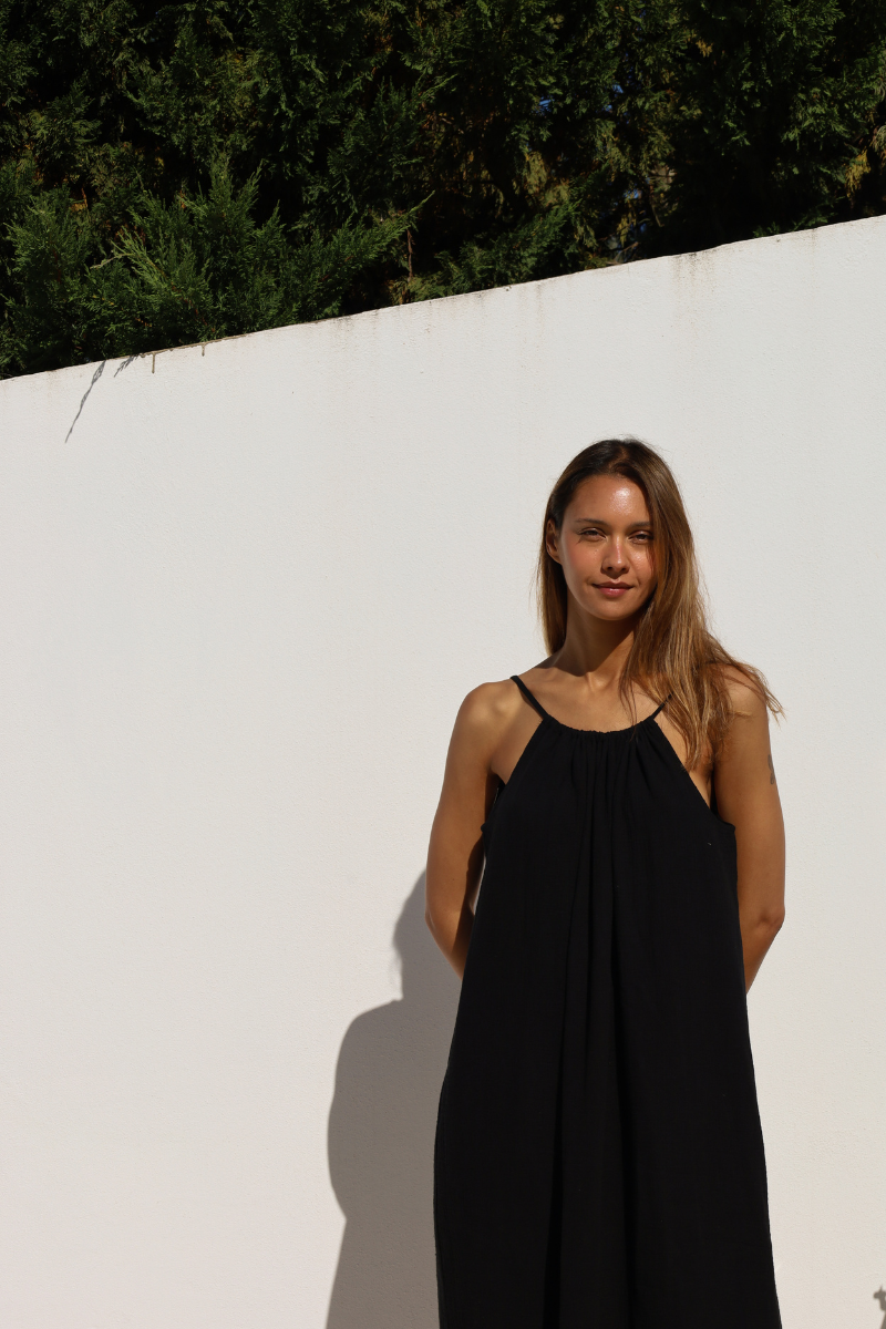 La Robe - Noir Gaze de Coton