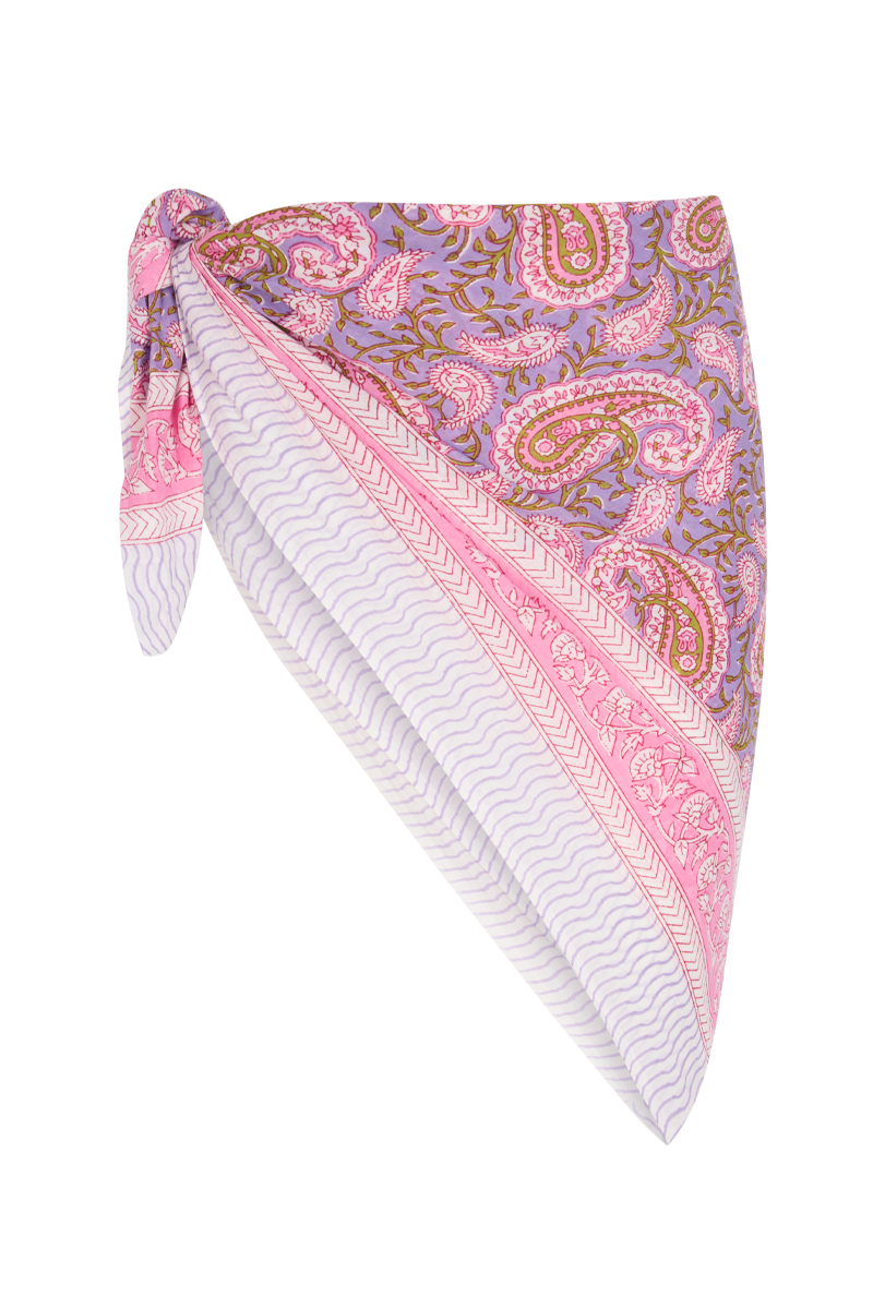 Le Paréo - Imprimé Cachemire - Violet