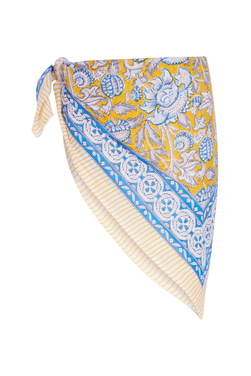 Le Paréo - Imprimé Fleur - Jaune