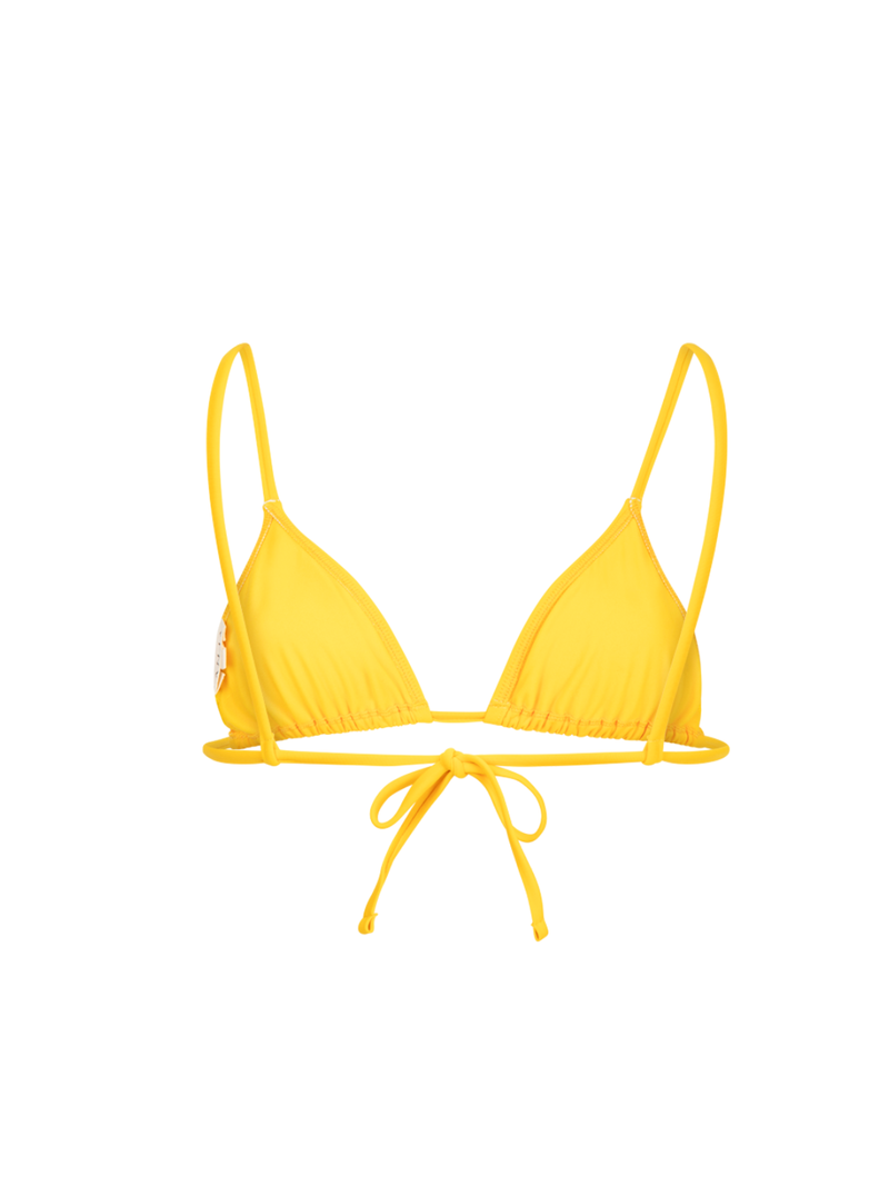 Le Pétillant - Yellow - Triangle bikini top