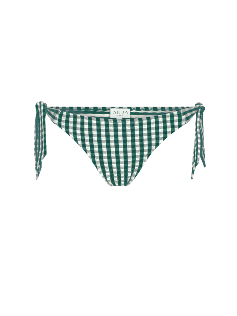 La Magnifique - Vichy Vert - Culotte Noeuds
