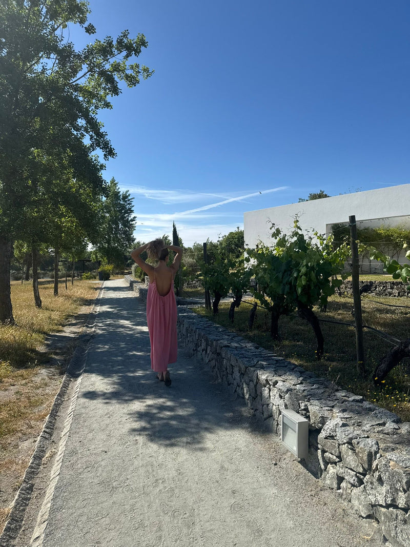 La Robe Dos Nu - Rose Sorbet - Gaze de coton