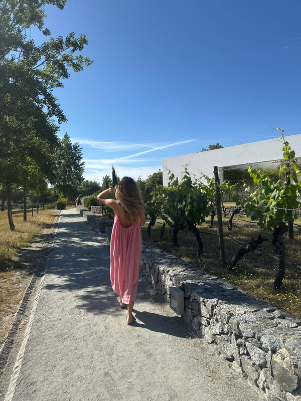 La Robe Dos Nu - Rose Sorbet - Gaze de coton