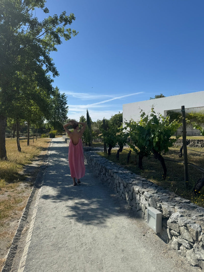 La Robe Dos Nu - Rose Sorbet - Gaze de coton