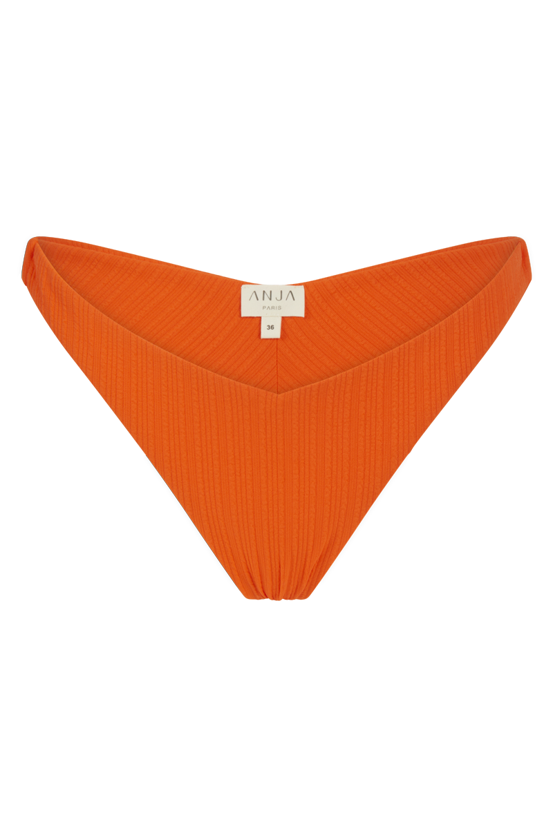 anja bas bikini tanga le canon orange devant