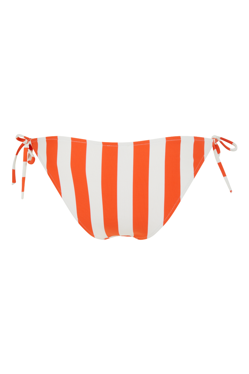 anja bikini culotte nouettes la sensationnelle rayé orange derrière