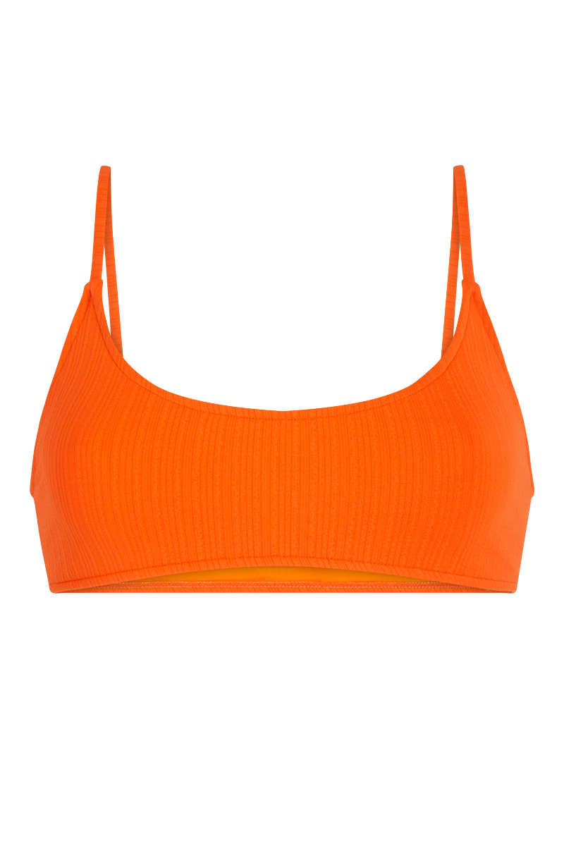 anja haut bikini brassière le paradisiaque orange devant