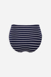 La Magnétique - Rayé Marine - Culotte Haute