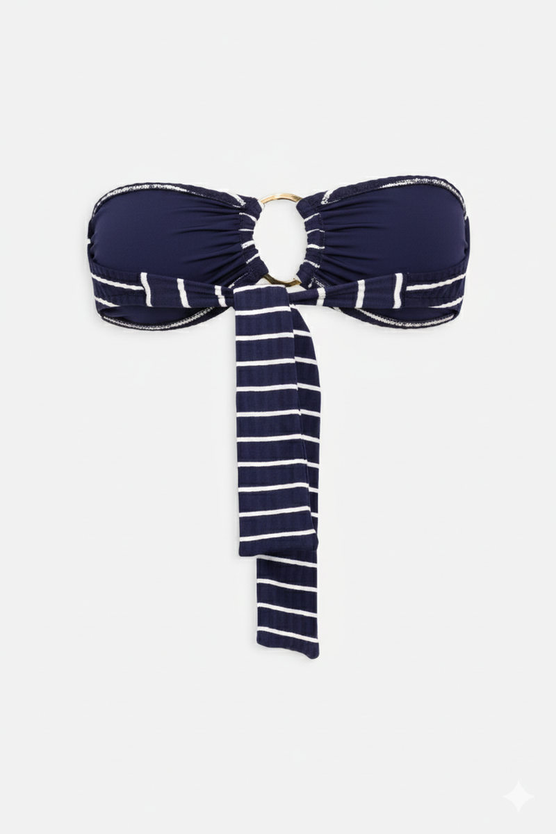 Le Marin - Rayé Marine - Haut Bandeau