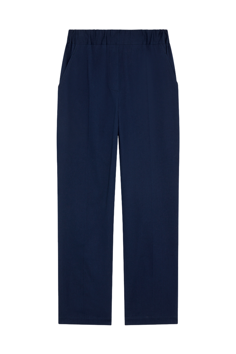anja prêt à porter pantalon le fûté marine devant
