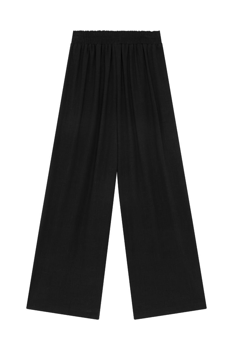 anja pret a porter pantalon palazzo noir sans fond