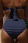 La Magnétique - Rayé Marine - Culotte Haute
