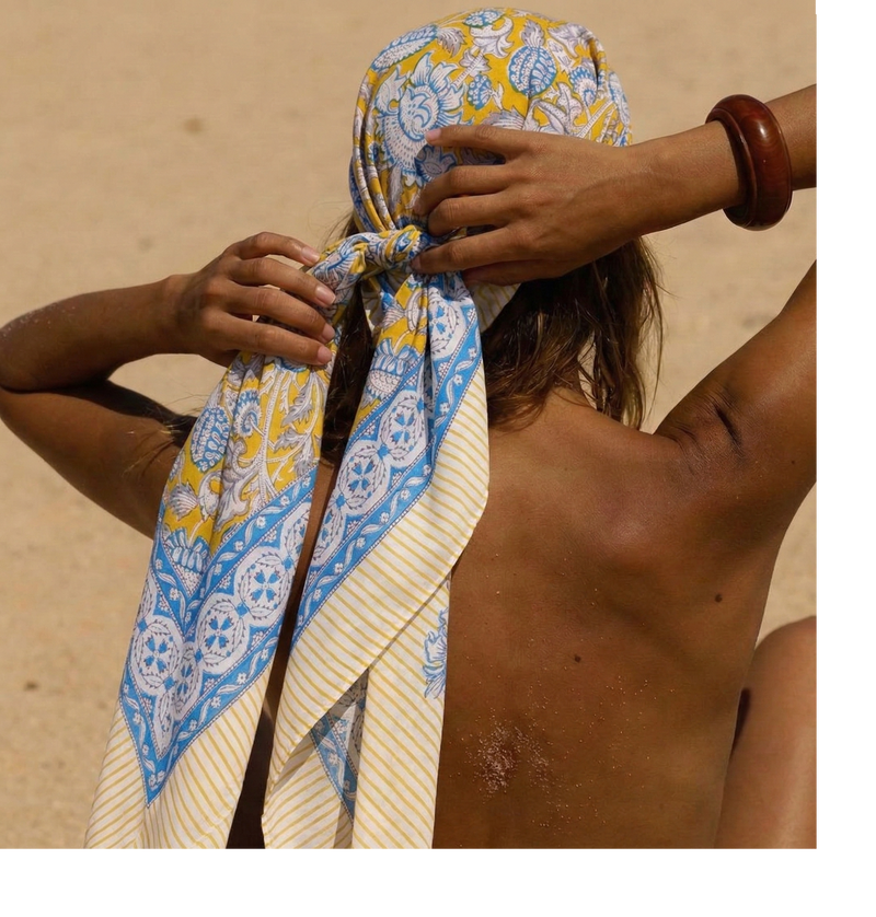 Le Paréo - Imprimé Fleur - Jaune