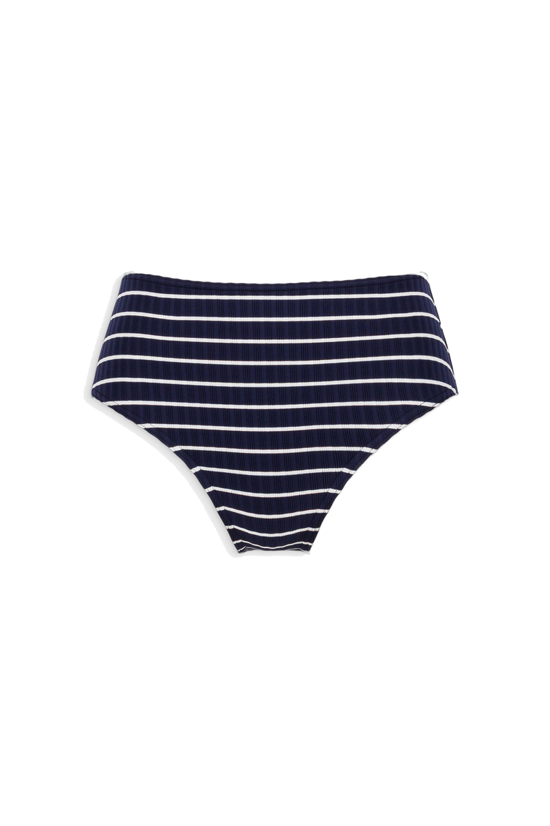 La Magnétique - Rayé Marine - Culotte Haute