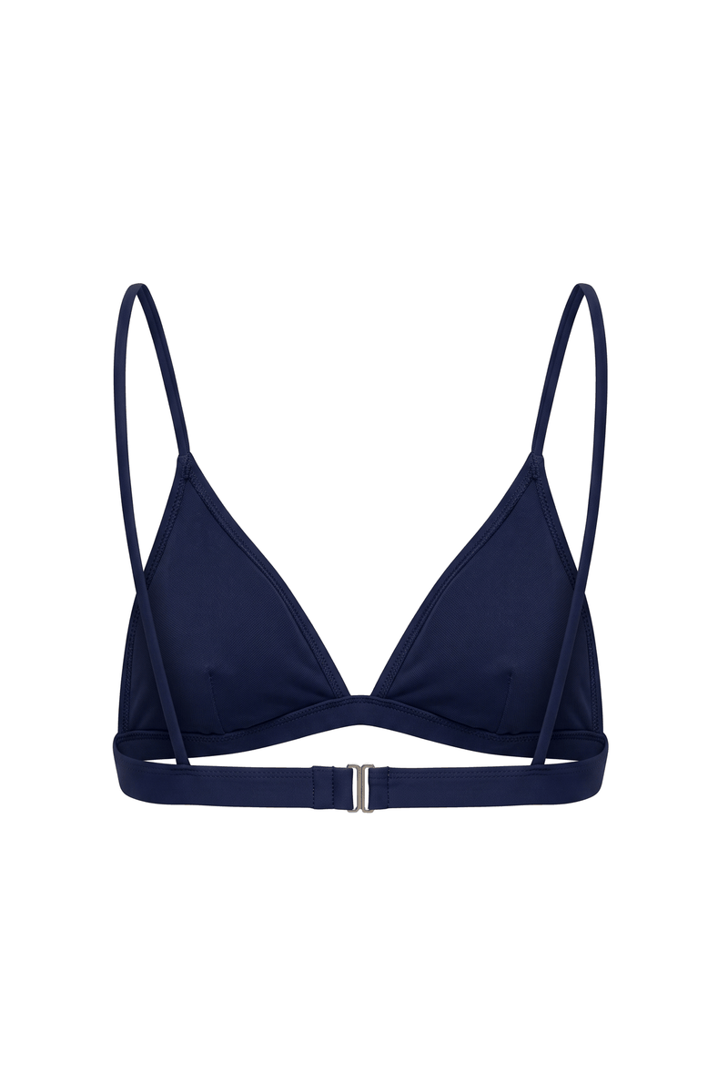 Le Minimaliste - Rayé Bleu Marine - Haut Triangle