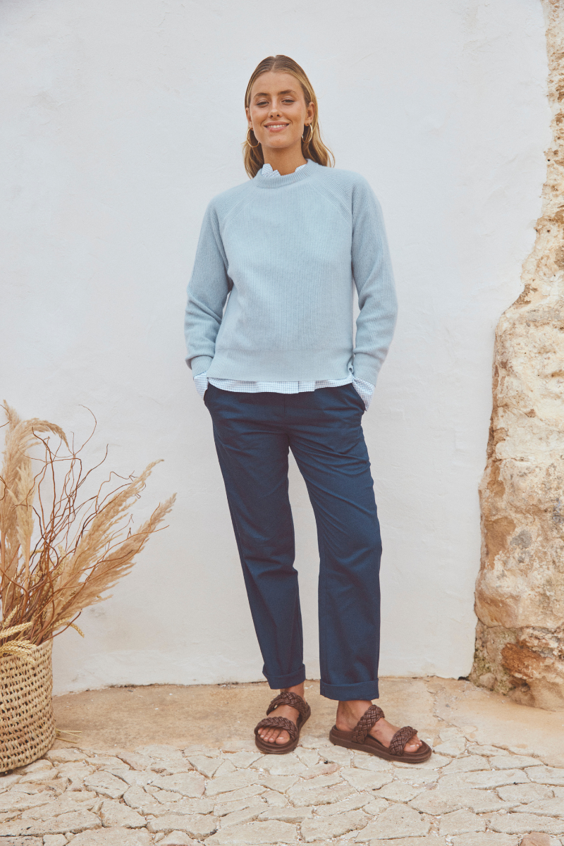 anja ready-to-wear pants le fûté navy overview