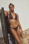 anja bikini top fascinating chocolate scarf photo shoot