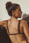 anja bikini top fascinating chocolate scarf photo shoot