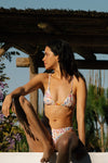 anja triangle bikini top le pétillant ikat multicolor photo campaign