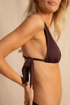 anja bikini top scarf le fascinant chocolate plain background
