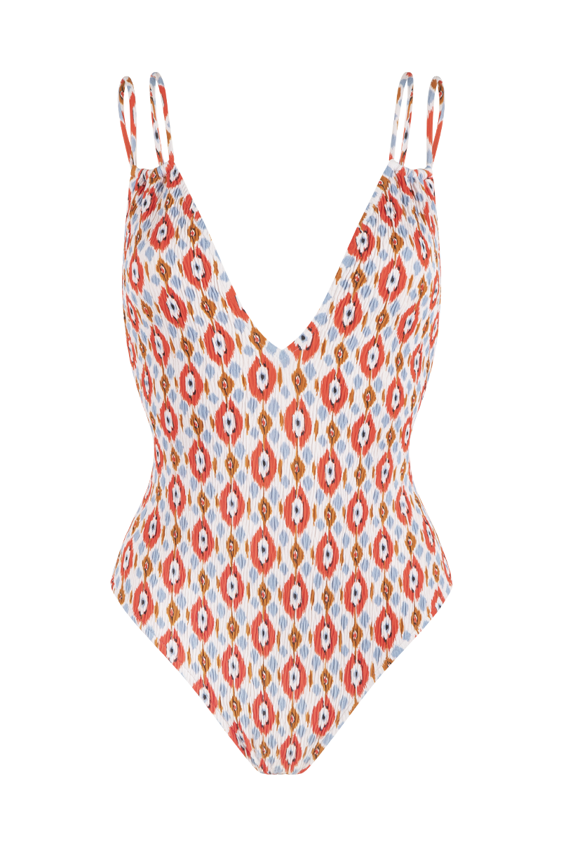 anja swimsuit one piece the aztec piccolo in front
