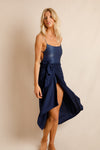 anja prêt à porter skirt l'impertinente navy plain background