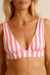anja x baba bikini top scarf l'ensorcelant pink close-up